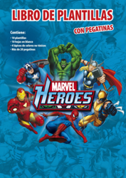 Libro de plantillas. Marvel Heroes en oferta