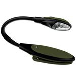 Lámpara de lectura Lucy clip verde