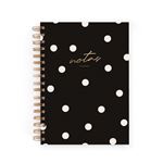 Cuaderno Charuca A5 negro punteado