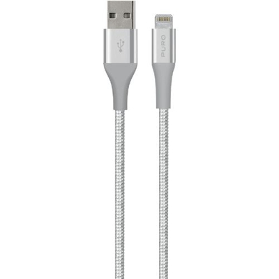 Cable Puro USB-A Lightning Plata 1,2 m