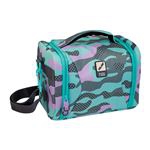 Bolsa isotérmica portalimentos de gran capacidad Milan Turquoise Camouflage turquesa y lila