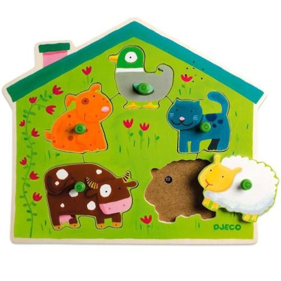 Puzzle sonoro Animales granja