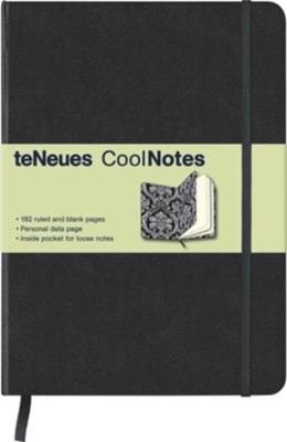Libreta coolnotes medium black baroques silver