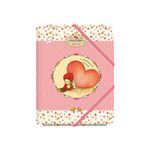Carpeta A5 Dohe Santoro Poppi Loves Heart gomas con solapas características