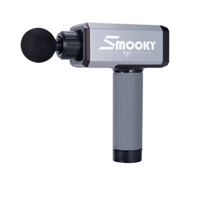 Pistola de masaje eléctrica de relajación muscular de fisioterapia Smooky SMK-X6 2500mAh 45dB gris