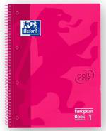 Cuaderno espiral Oxford European Book Soft Touch Rosa precio
