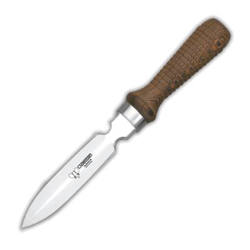 Cuchillo profesional de tauromaquia Cudeman 814-R de hoja recta con mango de estamina y funda de cuero características