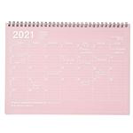 Cuaderno calendario Marks 2021 rosa grande precio