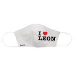 Mascarilla para adulto Fisura lavable i love leon blanco precio