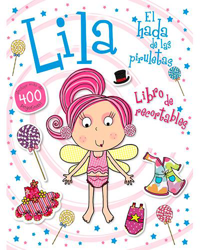 Lila, el hada de las piruletas. Libro de recortables características