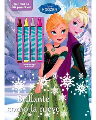 Frozen. Brillante como la nieve. Libro de colorear con ceras