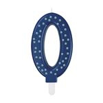 Maxi Vela Legami para tarta número 0 azul