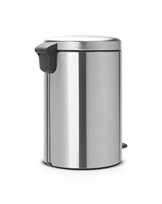 Cubo de basura con pedal Brabantia Newlcon 20 L Acero mate