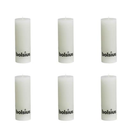 Vela Del Pilar Rústica 190 x 68 mm 6 Piezas Blanco características