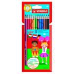 Pack 12 lápices de colores Stabilo