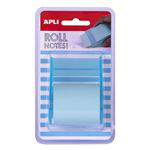 Rollo dispensador Apli de notas adhesivas 50 mm x 8 m azul pastel precio
