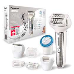 Panasonic ES-EL9A-S503 - Depiladora Eléctrica para Mujer (Wet&Dry, Inalámbrica, LED, 3 Velocidades, Cabezal Flexible, 8 Accesorios Incluidos: Exfoliad precio