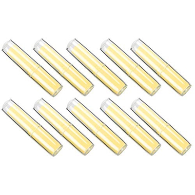 Envase de lápiz labial - Lápiz labial cosmético de bricolaje Tubos vacíos Envases de lápiz labial hechos a sí mismos Tubos de bálsamo labial(amarillo 