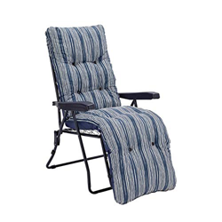 Sainsburys - Juego de silla acolchada para tumbonas reclinables, color azul marino características