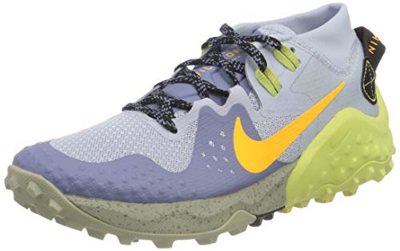 Nike Wildhorse 6, Trail Running Shoe Mujer, World Indigo/Laser Orange-Ghost, 44.5 EU