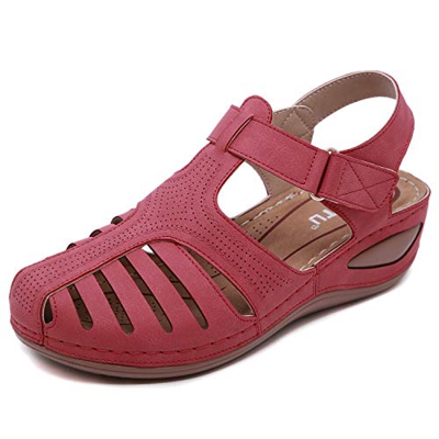 Sandalias Mujer Verano Cuña Sandalias Cerradas Cómodos Casual Zapatos de Playa