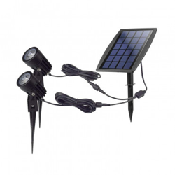 Pack 2 Focos LED con Pincho y Cargador Solar IP65 2W precio