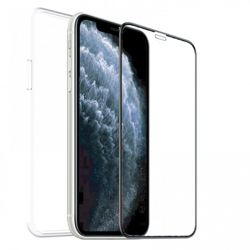Muvit Pack Funda Cristal Soft Transparente + Protector de Pantalla para Apple iPhone SE/8/7 en oferta