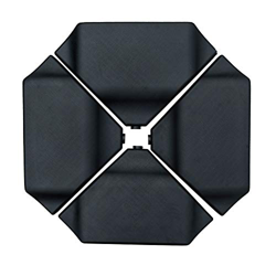 SORARA Pesas de Soporte Base Parasol de Exterior Descentrado con Mástil Lateral y Banana Sombrilla | Cuatro Piezas | Llenable Grava Pequeña | Peso Lle en oferta