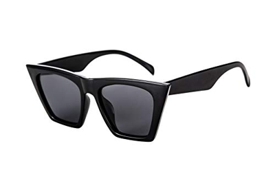 FEISEDY Gafas de Sol de Ojo de Gato Cuadradas Vintage Moda para Mujer Gafas de Sol Pequeñas de Ojo de Gato B2473