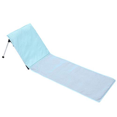 Esterilla para la playa, plegable, con respaldo,ligera, portátil, respaldo ajustable, tumbona para la playa,