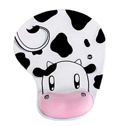 1pc Creativo del Silicón De Goma Alfombrilla De Ratón Vaca En Forma De Cojín De Ratón De La Muñeca De La Guardia Alfombrilla De Ratón para La Tienda H precio