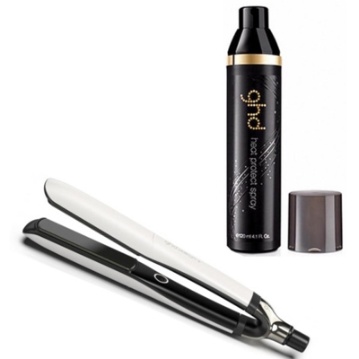 Platinum Straightener + White Kit and ghd protector 