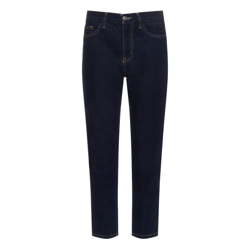 Jean Droit The Vintage Cropped Bleu indigo en oferta