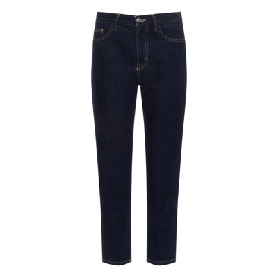 Jean Droit The Vintage Cropped Bleu indigo
