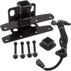 Receptor de enganche de remolque trasero de acero negro de 2  pulgadaapto para Jeep Wrangler JK 2007-18 en oferta
