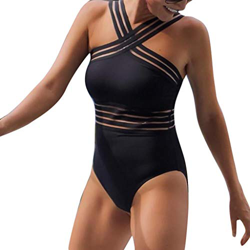 Ver SHOBDW Mujer de una Pieza de Traje de baño Push-up Bra de impresión baño bañador Traje (Negro, M) y sus características SHOBDW Mujer de una Pieza de Traje de baño Push-up Bra de impresión baño bañador Traje (Negro, M) en oferta