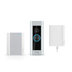 Ring Video Doorbell Pro con adaptador de enchufe y Ring Chime, resolución HD 1080p, comunicación bidireccional, wifi, detección movimiento | Con una p en oferta