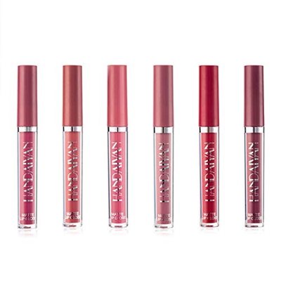 MezoJaoie - Juego de Maquillaje de lápiz Labial líquido Mate de 6 Piezas, líquido Mate de Larga duración, Antiadherente, Antiadherente, Resistente al