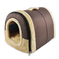 ANPI 2 en 1 Casa y Sofá para Mascotas, Lavable a Máquina Casa Cama de Perro Gato Puppy Conejo Mascota Antideslizante Plegable Suave Calentar con Cojín precio