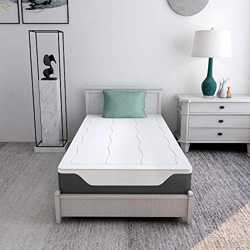 AmazonBasics - Colchón de muelles ensacados y espuma viscoelástica de gel, 90 x 200 cm precio