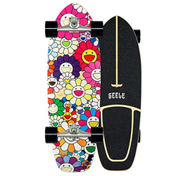 WRISCG Surfskate Skateboard Completo Arce Tablero 78×24cm, Rodamientos de Bolas ABEC Alta velicidad, 7 Capas Arce Duro, Carga de hasta 150 kg, para Pr precio