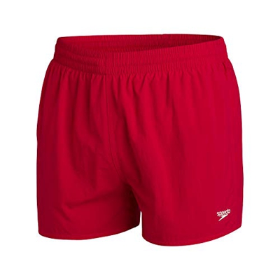 Speedo Fitted Leisure 13" WS Bañador, Hombre, Fed Red, L