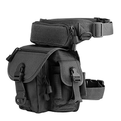Bolso de Pierna Hombre ,Bolsa de Pierna Bolsa Táctical Militar Impermeable para Correr Senderismo Ciclismo Camping Caza (negro) precio