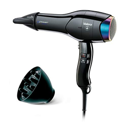 Valera Secador de pelo iónico profesional ePower 2030, ecológico y potente, 1600 W, color Crystal Black características