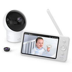 eufy Security SpaceView Monitor de bebé, babyphone con imagen de 720 HD, rango de 140 metros, lente gran angular, visión nocturna precisa, función aut precio