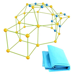 signmeili Kit de Construction du Fort pour Les Enfants, jouets de bricolage, Kit de Construction de Votre propre repaire Kit de Construction de tentes características