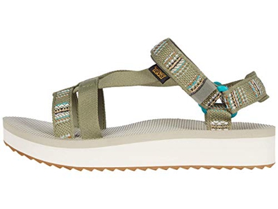 Teva Midform Arivaca Sandal Womens, Sandalias con Correa de Tobillo Mujer, Verde Aviles Burnt Olive Abov, 38 EU