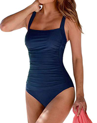 Leslady Banadores Mujer Reductores Mujer Color sólido Traje de baño Bandeau Monokini Body Shaping Correa de Hombro Ajustable Trajes de una Pieza precio