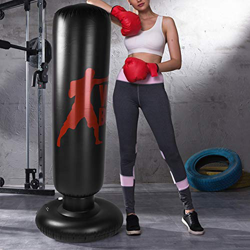 Liukouu Saco de Arena Inflable de pie, Bolsa de Entrenamiento de Patadas Pesadas, Bolsa de Objetivo de Boxeo para aliviar el estrés de niños y Adultos precio