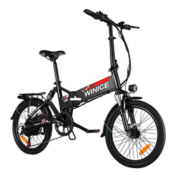 VIVI Bicicleta Eléctrica Plegable, Bicicleta Eléctrica De Cercanías 350 W Bicicletas Eléctricas De 20 Pulgadas para Adultos con Batería Extraíble De 8 características
